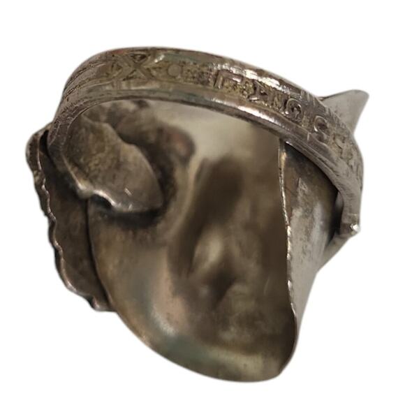 Vintage Saddle Portugal Spoon Ring - Picture 4 of 4